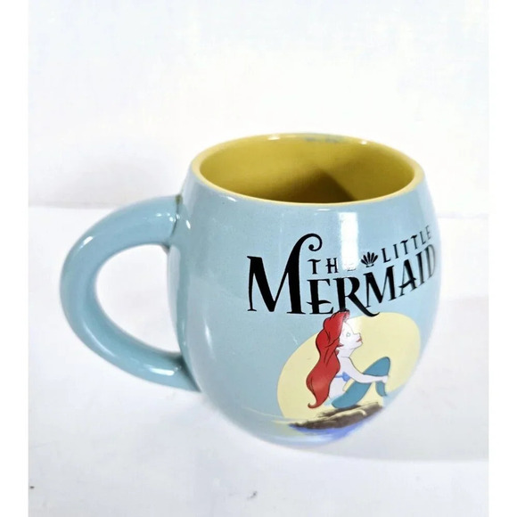 The Little Mermaid Disney Ariel Ceramic Coffee Cup Mug Turquoise 16 oz - Picture 4 of 7